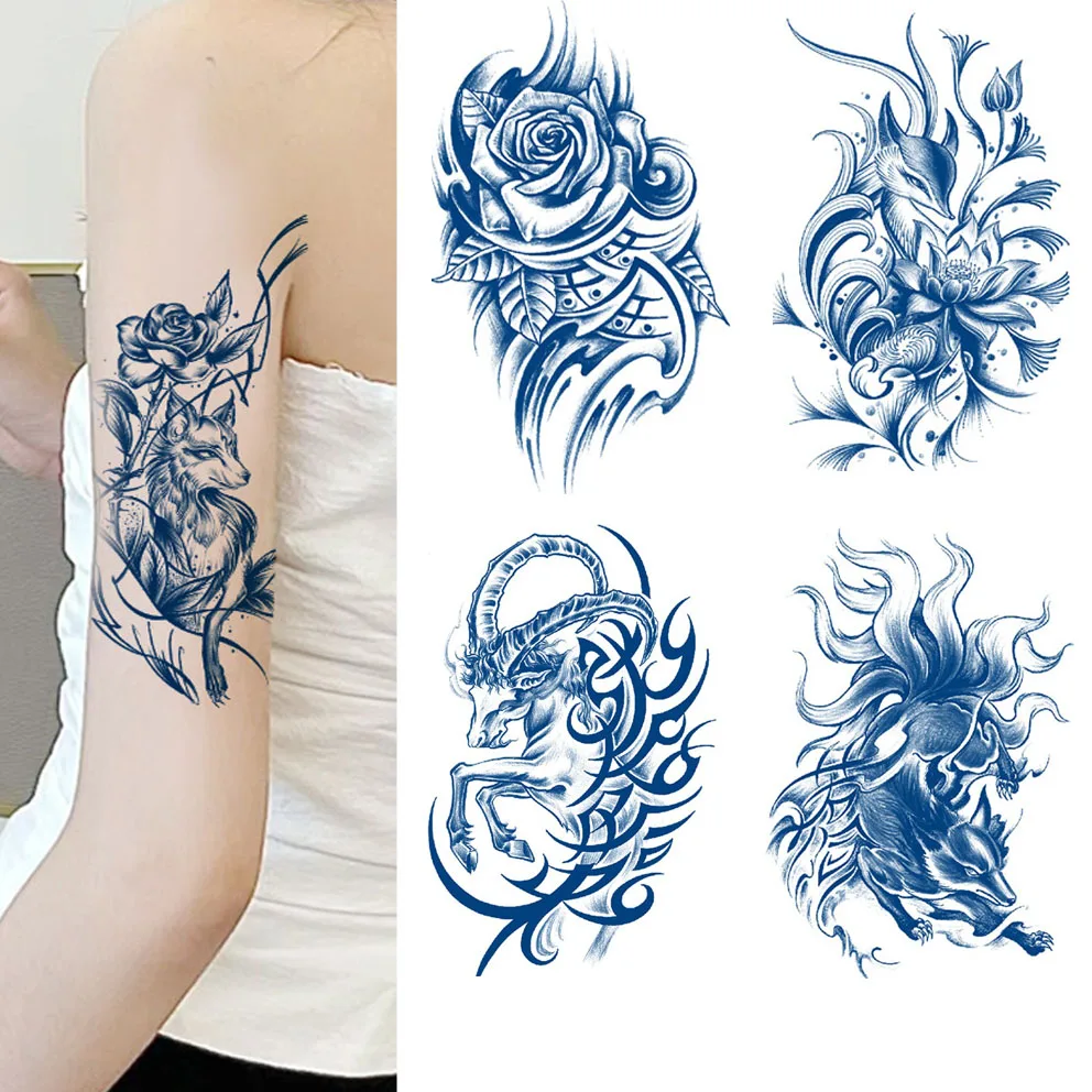 Juice Tattoo Stickers Tattoo Stickers Lasting For 15 Days Herbal Semi-permanent Tattoo Stickers