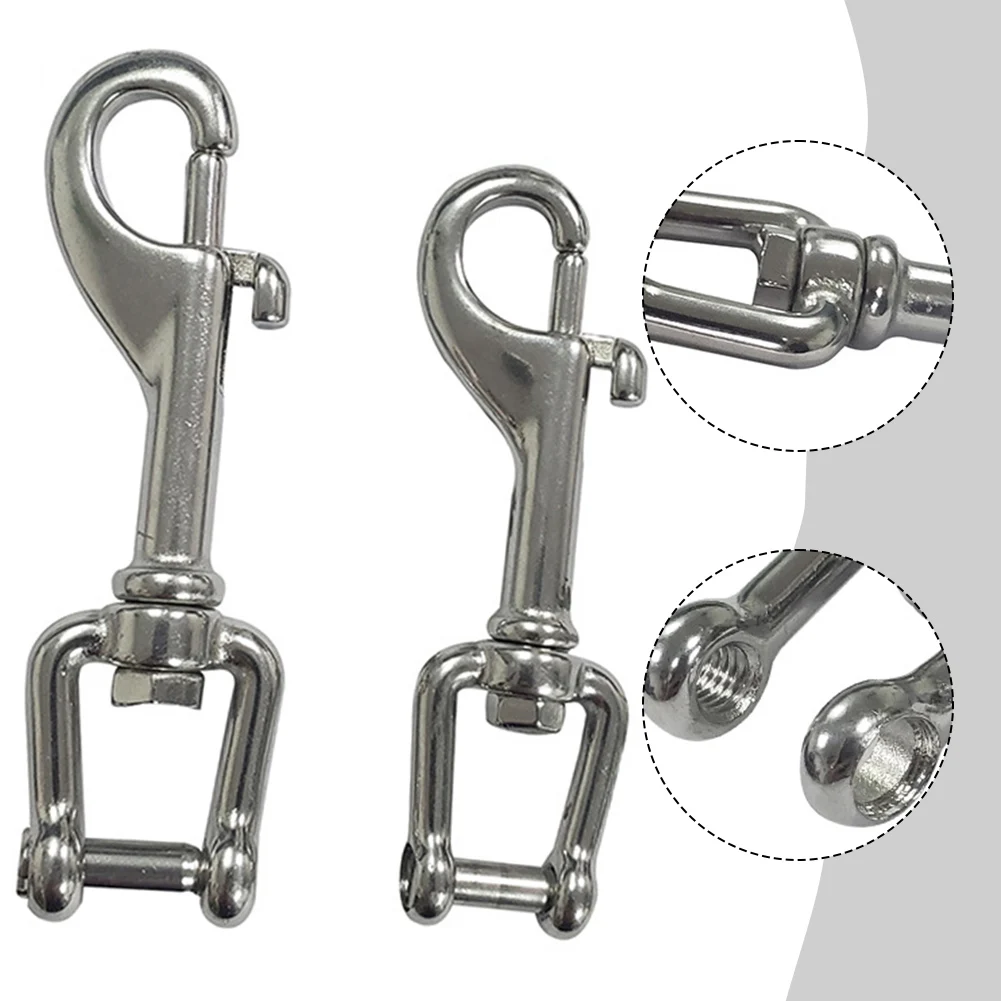 สแตนเลสสตีลกุญแจมือ Bolt Snap Hook สําหรับเรือยอชท์ดําน้ําเรือ Heavy Duty Swivel Shackle Eye Bolt อุปกรณ์ดําน้ํา