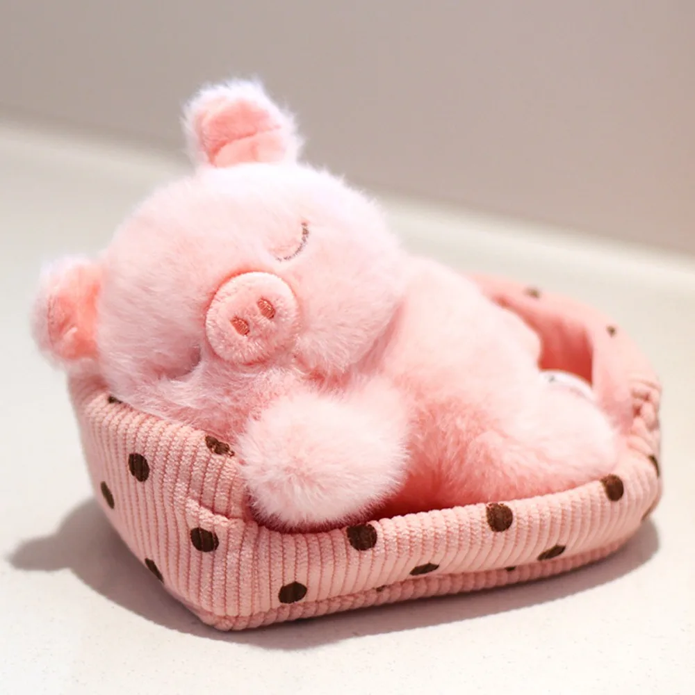 

Kawaii Cartoon Companion Dog Cat Fox Bear Animal Toy Ornaments Lying in Its Nest White Rabbit Animal Pillow Gift