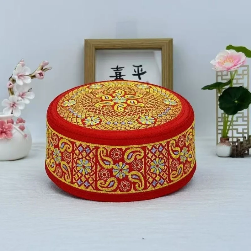 Muslim Caps For Child Men Prayer Hat Islamic Taqiyah Kufi Tax Products Kippa Turkish Modern Polyester 03604