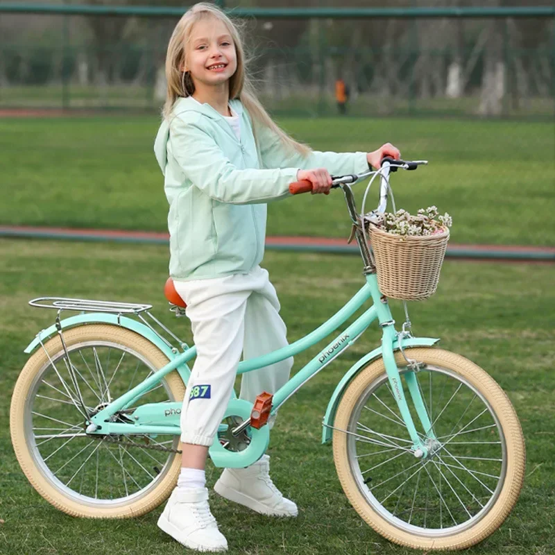 

Kids Bicycle Girls CuHK Children 6-12 Years Old Retro Pastoral Style High Appearance Level Primary School Pedal Bikes