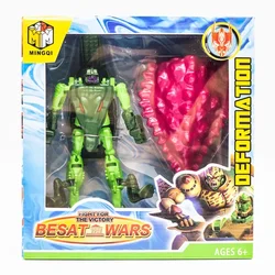 Beasts Wars Deformation Toys Predacon Terragator Action Figure Collectible Robot Machine Animal Crocodile Turtle Children Gifts