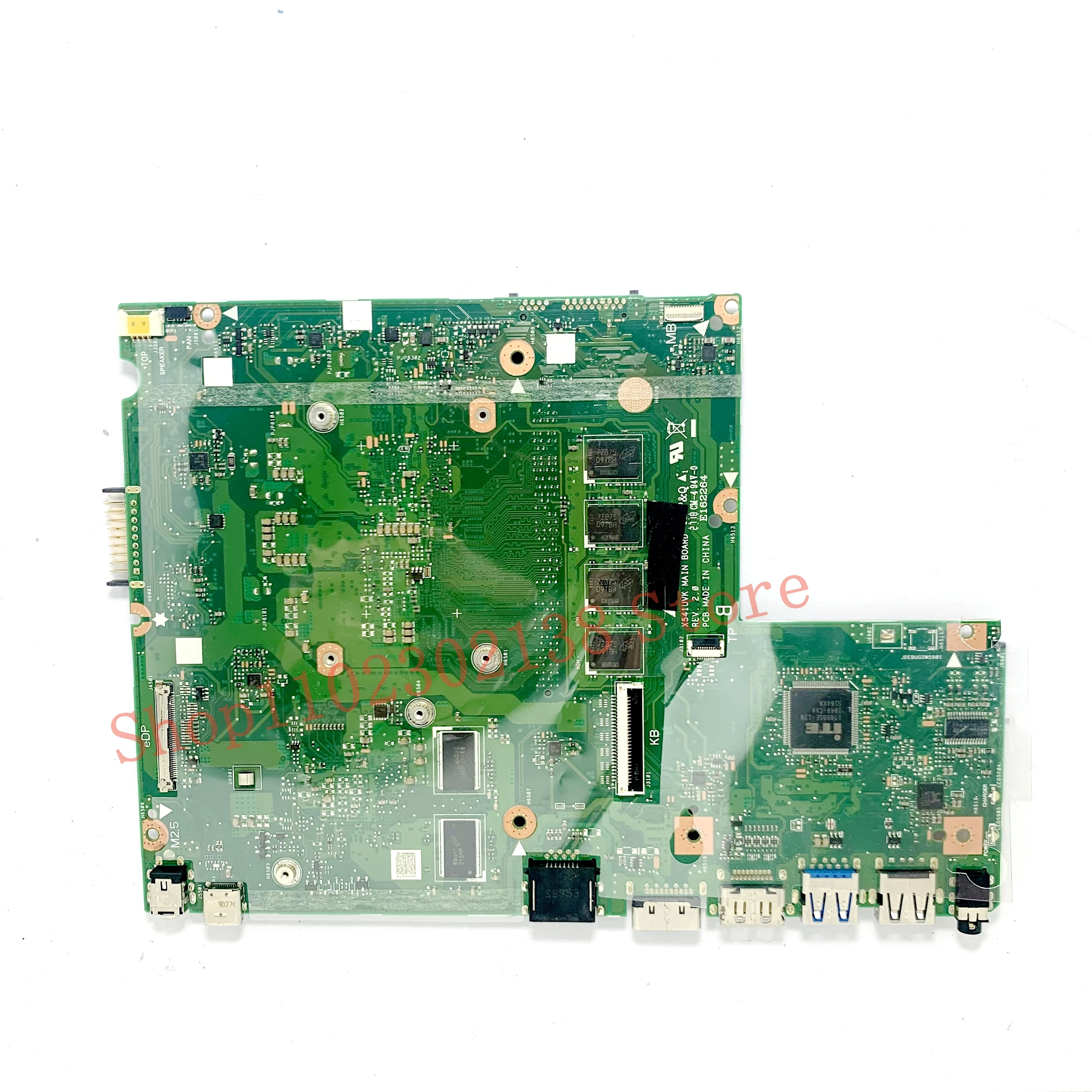 Imagem -04 - Laptop Motherboard para Asus X541uvk Rev.2.0 Sr342 I57200u Sr341 I7-7500u Cpu Mainboard gm 920mx 8g 100 Testado ok