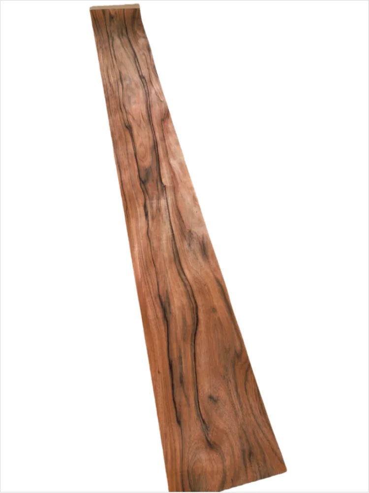 Natural Ebony Wood Veneer, for Furniture and DIY Woodworking, about 30cm x 2.5m, 0.2mm Thick,C/C