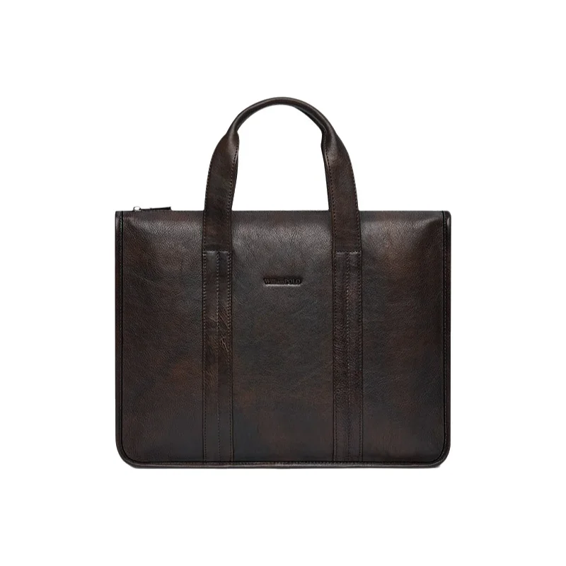 New Briefcase Genuine Messenger Luxury Brand Men Bag Top Leather Man Bags Cowhide Handbag Laptop Business Men's Bag Wholesale
