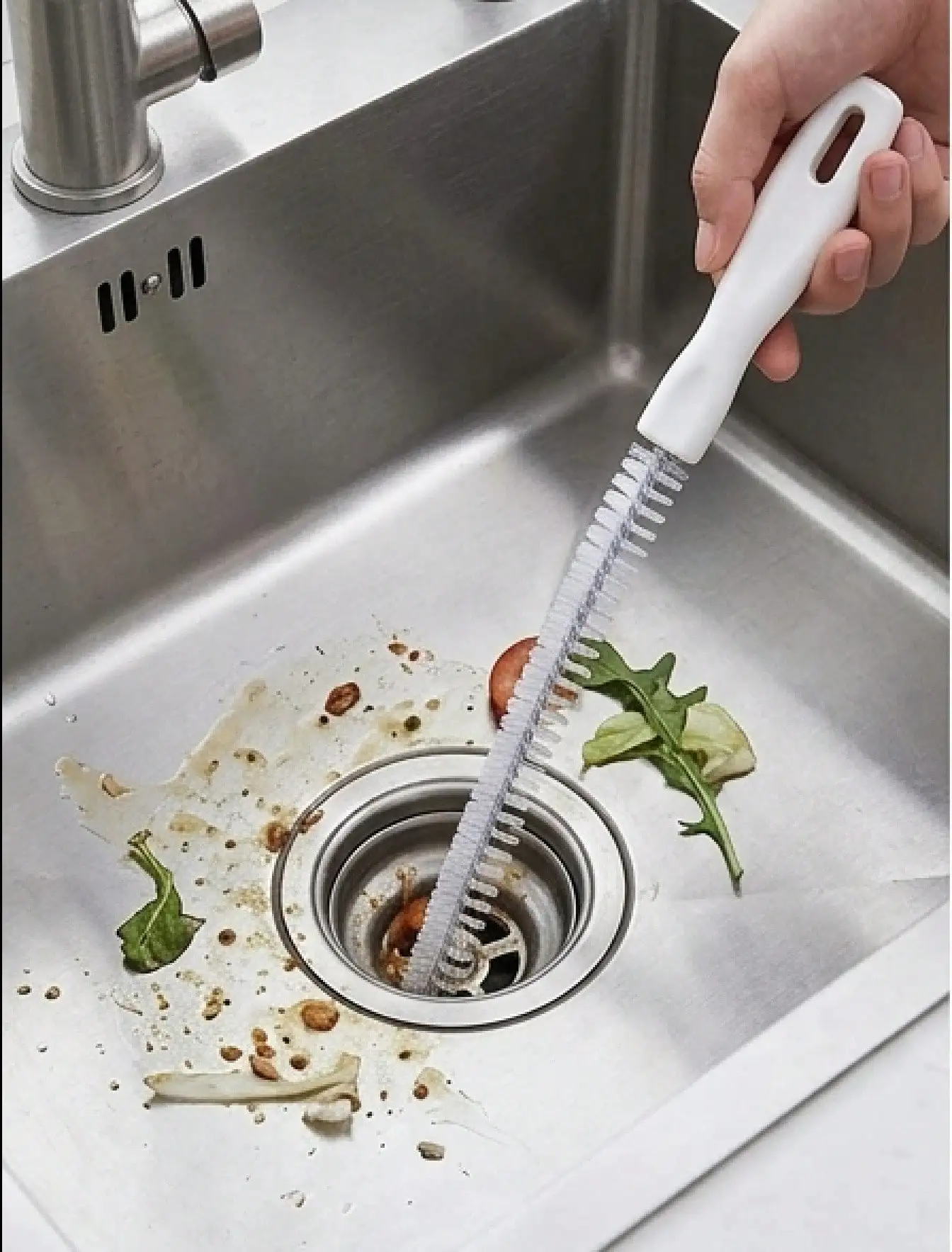 

Drain Cleaning Tool Set, Includes Flexible Drain Snake And Brush, Effectively Removes Hair Clog From Sink, Shower, And Bathtub, Suitable For Kitchen And Bathroom Home Decor, Autumn Decor And Back To School Season
