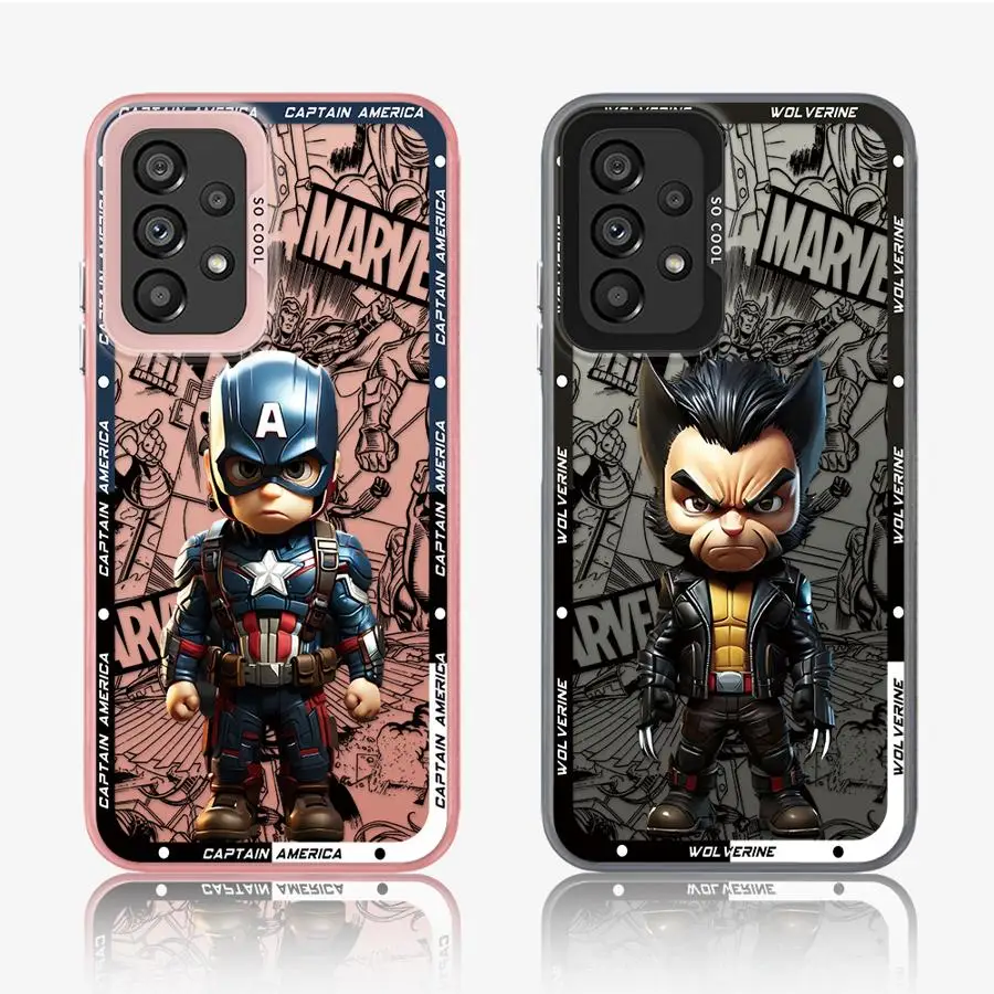 

Marvel Deadpool Cool Phone Case for Galaxy A15 A52 A72 4G 5G A25 A52s A53 A54 A55 A73 5G A51 4G bag