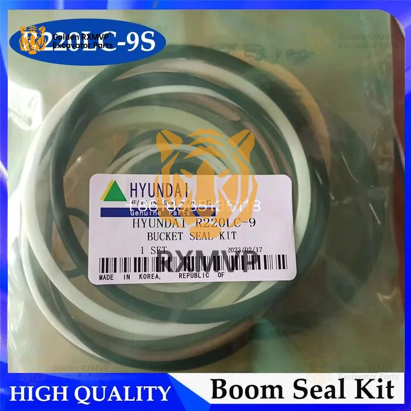 For Hyundai R220LC-9S Bucket Cylinder Seal Kit  R220LC-9S Hydraulic Bucket Oil Seal Repair Kit Excavator