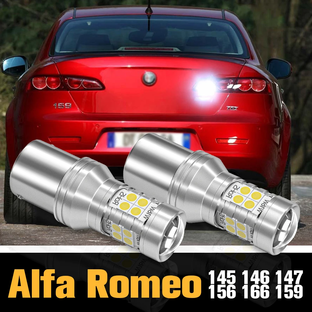 

2pcs LED Reverse Light Backup Bulb Canbus Accessories For Alfa Romeo 145 146 147 156 166 159 1995-2012 2005 2006 2007 2008 2009