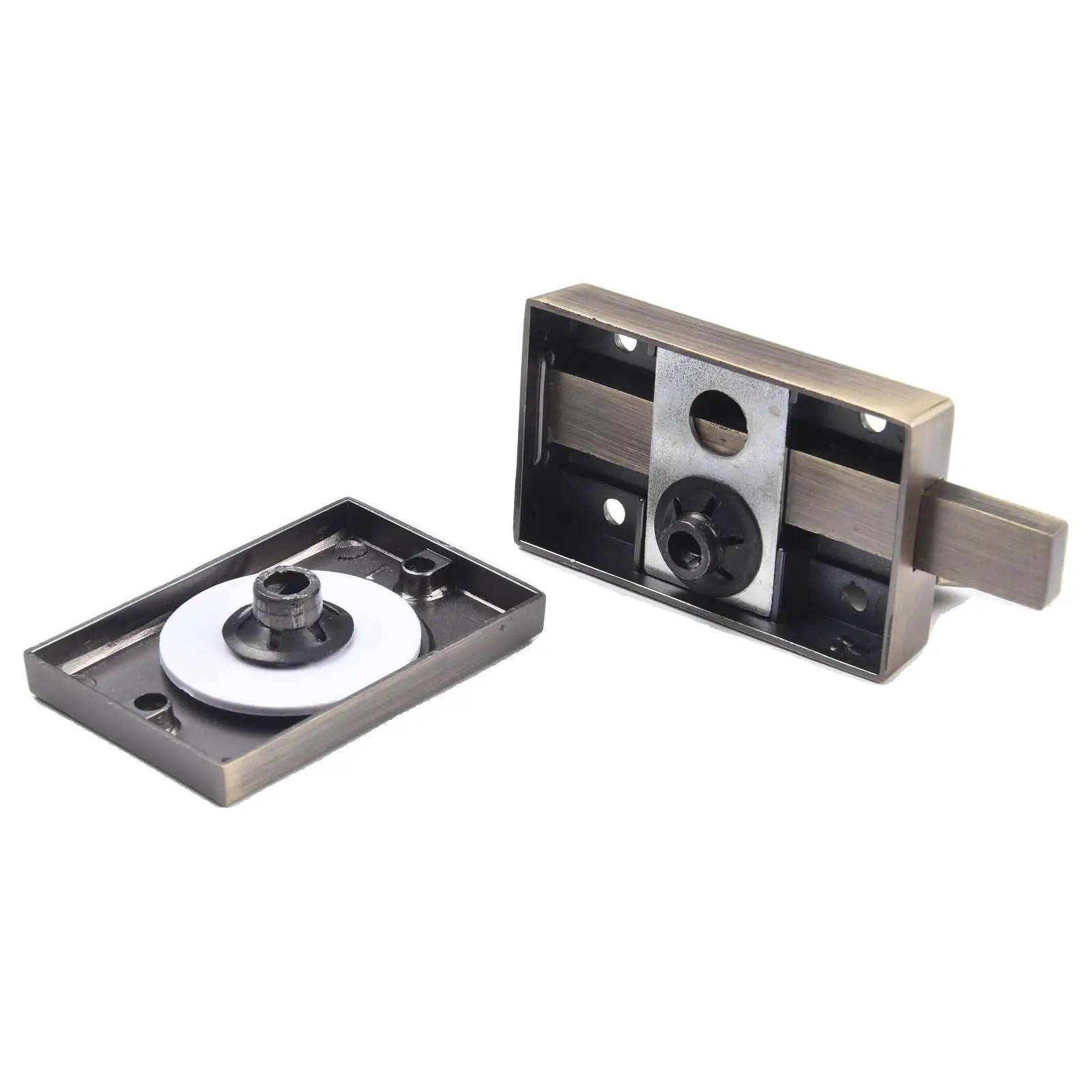 Indicating Lock Indicator Zinc Alloy Door Lock Privacy Lock Zinc Alloy Door Bolt Design 5.9 X 3.94 X 1.18 Inches
