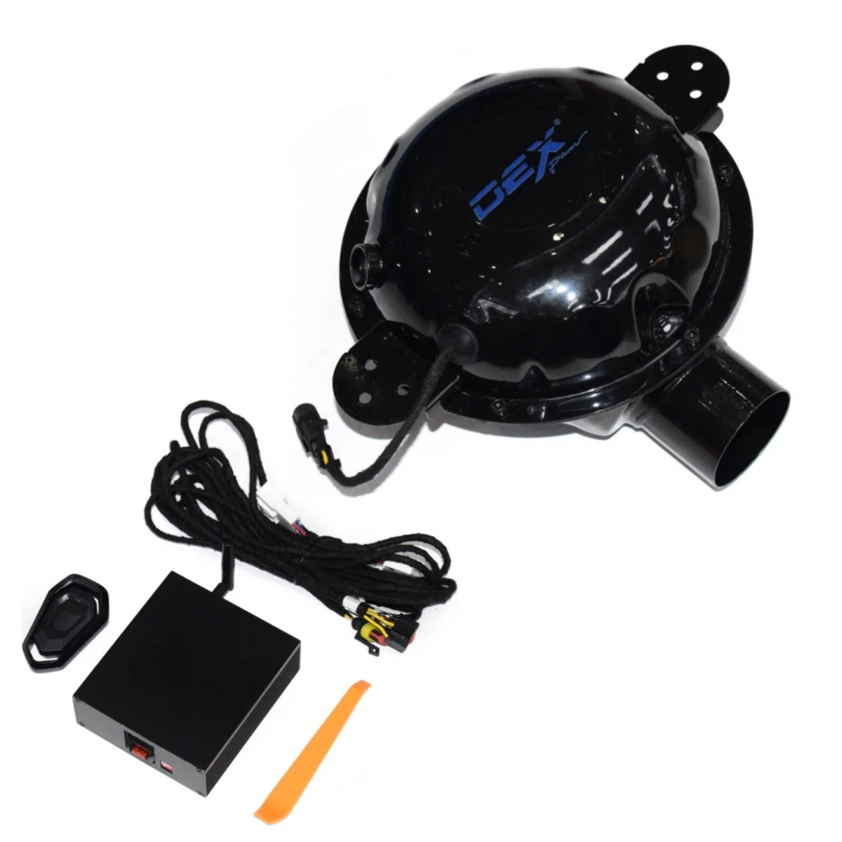 DEX Elektronischer Lautsprecher, Turbo-Sound, 100 % perfekte Passform, Tesla Model 3 Model Y, aktives elektronisches Sound-Abluftsystem