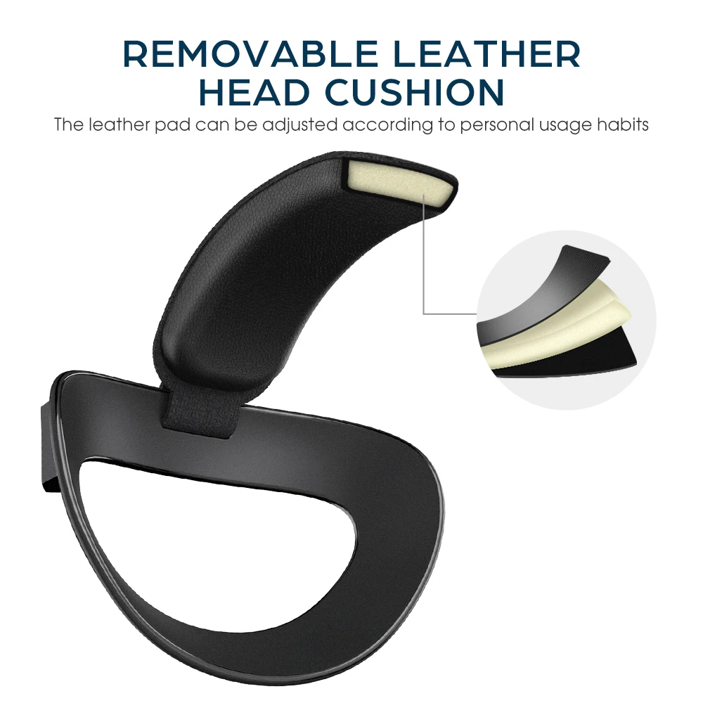 KKCOBVR Q2 Pro cinghia della testa della batteria luce IR integrata per Oculus Quest 2 sostituzione Halo Strap 10000mAh batteria magnetica