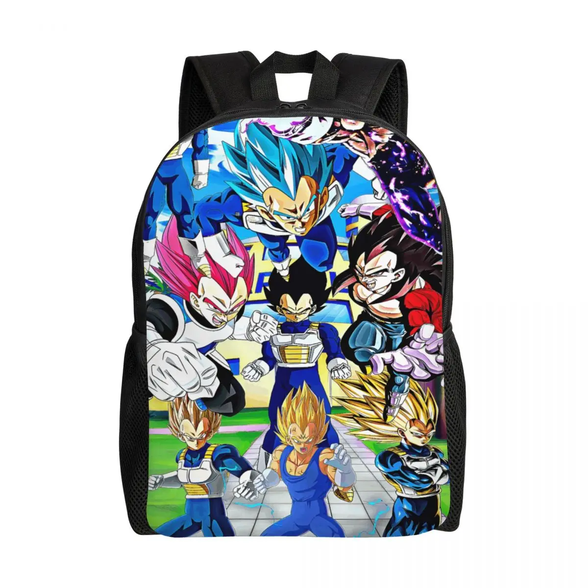 

Personalized V-Vegetaes Japan Animes Laptop Backpack Women Men Fashion Bookbag for College School Student Comic Bags