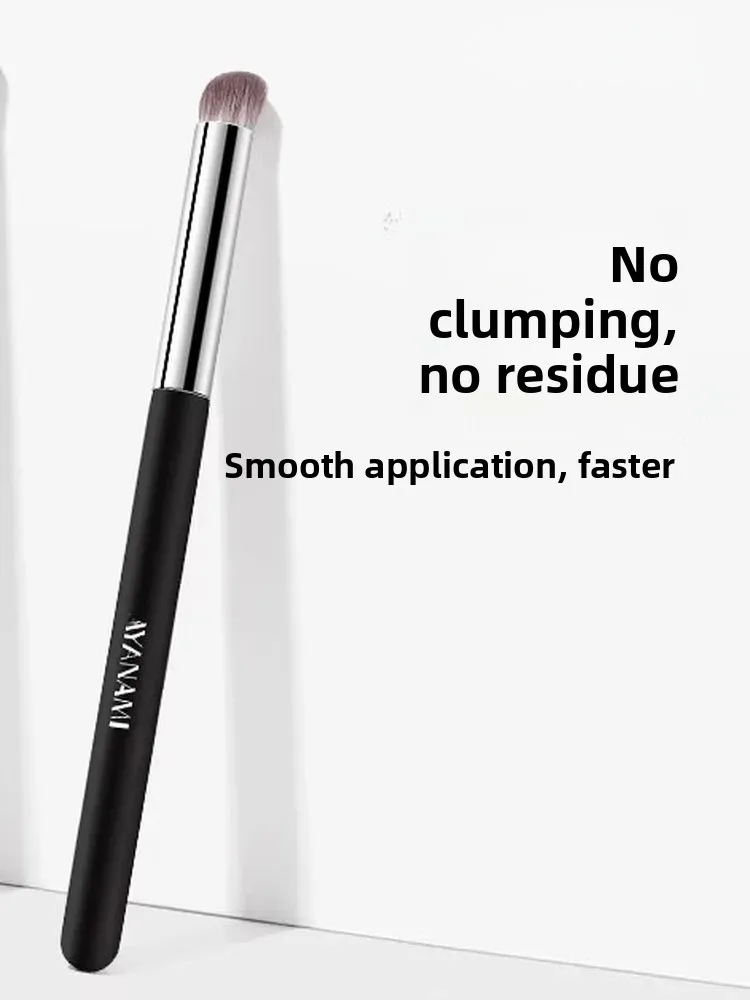 プロのメイクアップアーティスト向けソフトブリッスルコンシーラーブラシ、ラウンドヘッド、シームレスファンデーション、アイシャドウ、ハイライター、ブレンディングブラシ
