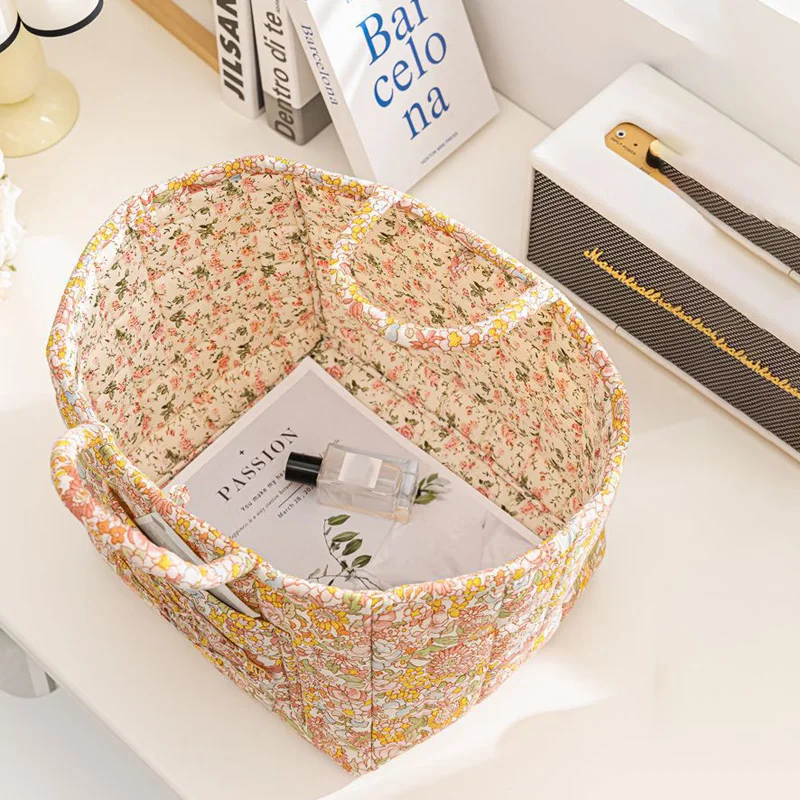 Portable and Stylish Woven Storage Basket for Home Organization and Decoration