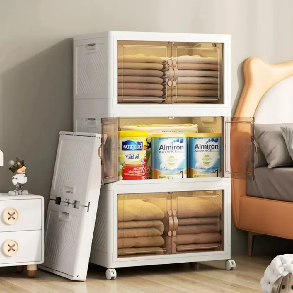 

#For Folding Multi-Layer Wardrobe Storage Cabinet Household Clothing Cabinet Removable Transparent Multifunctional Folding Wardr