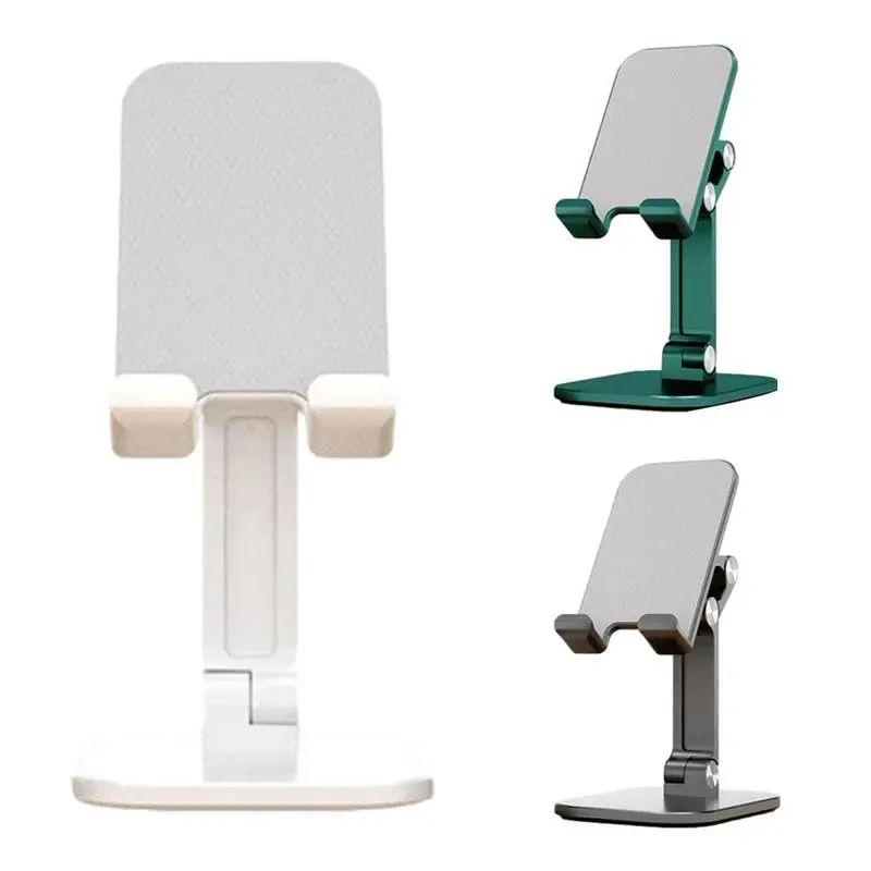 Three Sections Foldable Desk Mobile Phone Holder Foldable Adjustable Desk Bracket Smartphone Stand For IPad I Phone Samsungs