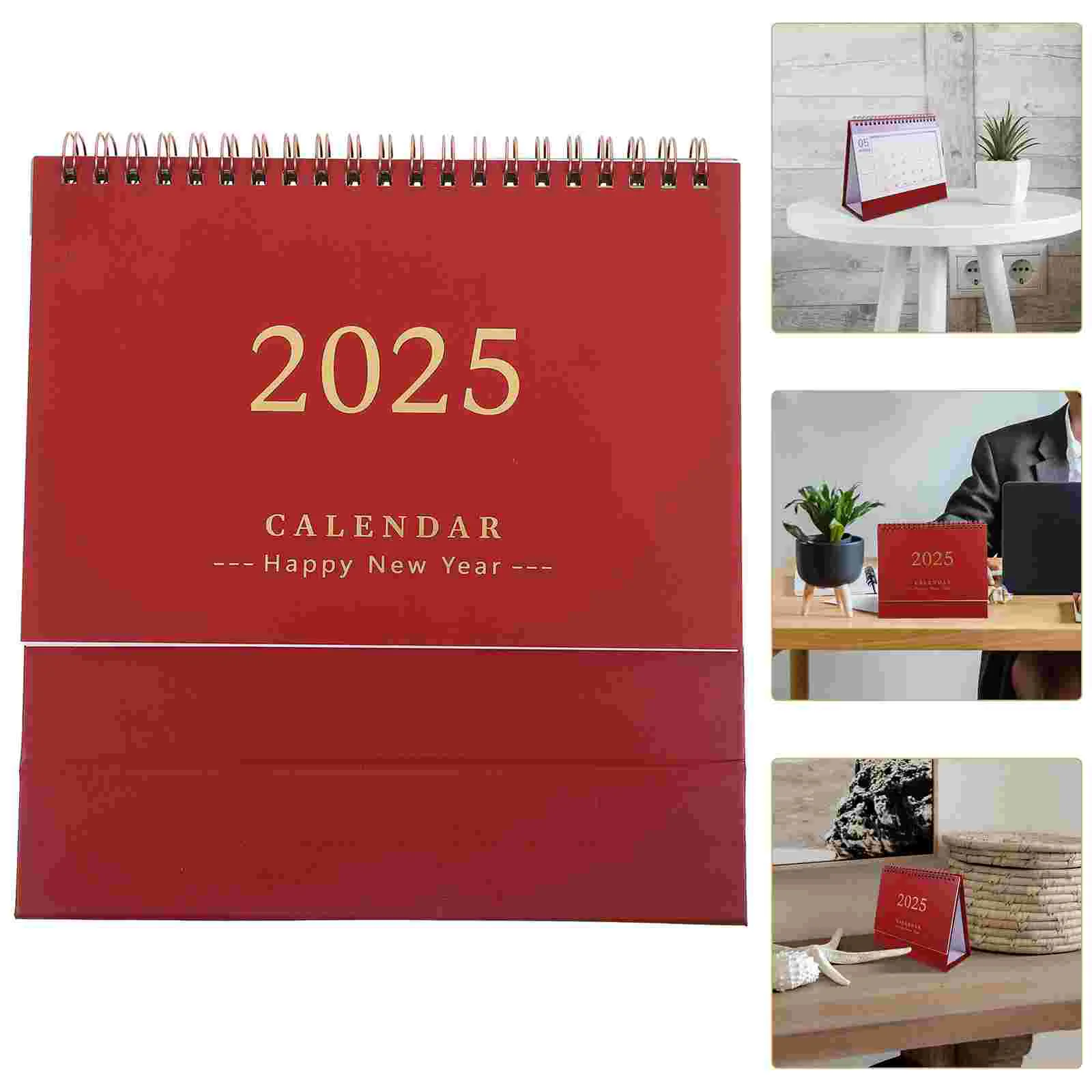 2025 calendário de mesa material de escritório desktop rasgo papel doméstico delicado 2024-2025