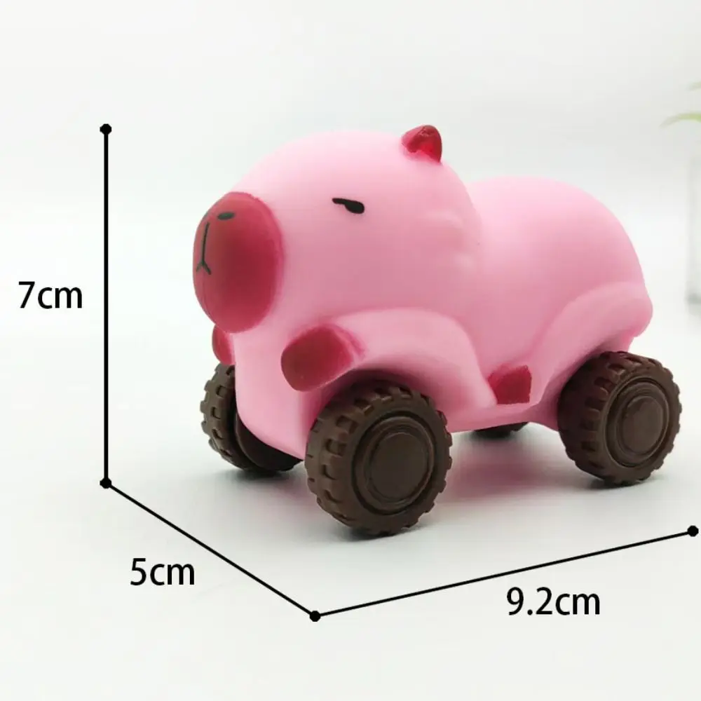 1pc engraçado capivara carro squeeze brinquedos criativo dos desenhos animados capivara macio mochi alívio do estresse brinquedos crianças adultos brinquedos de ventilação fidget