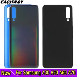 Back Glass For Samsung Galaxy A30 A50 A60 A70 Back Battery Glass Cover Rear Door Housing Case 2019 For SAMSUNG A50 Battery Cover