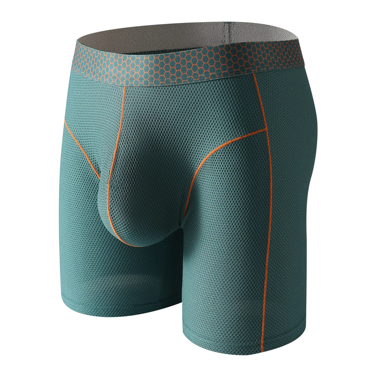 

Men's Boxer Shorts Ice Silk Underwear Man Breathable U Convex Pouch Panties Extended Long Underpant Male Boxers Homme Ropa M-XXL