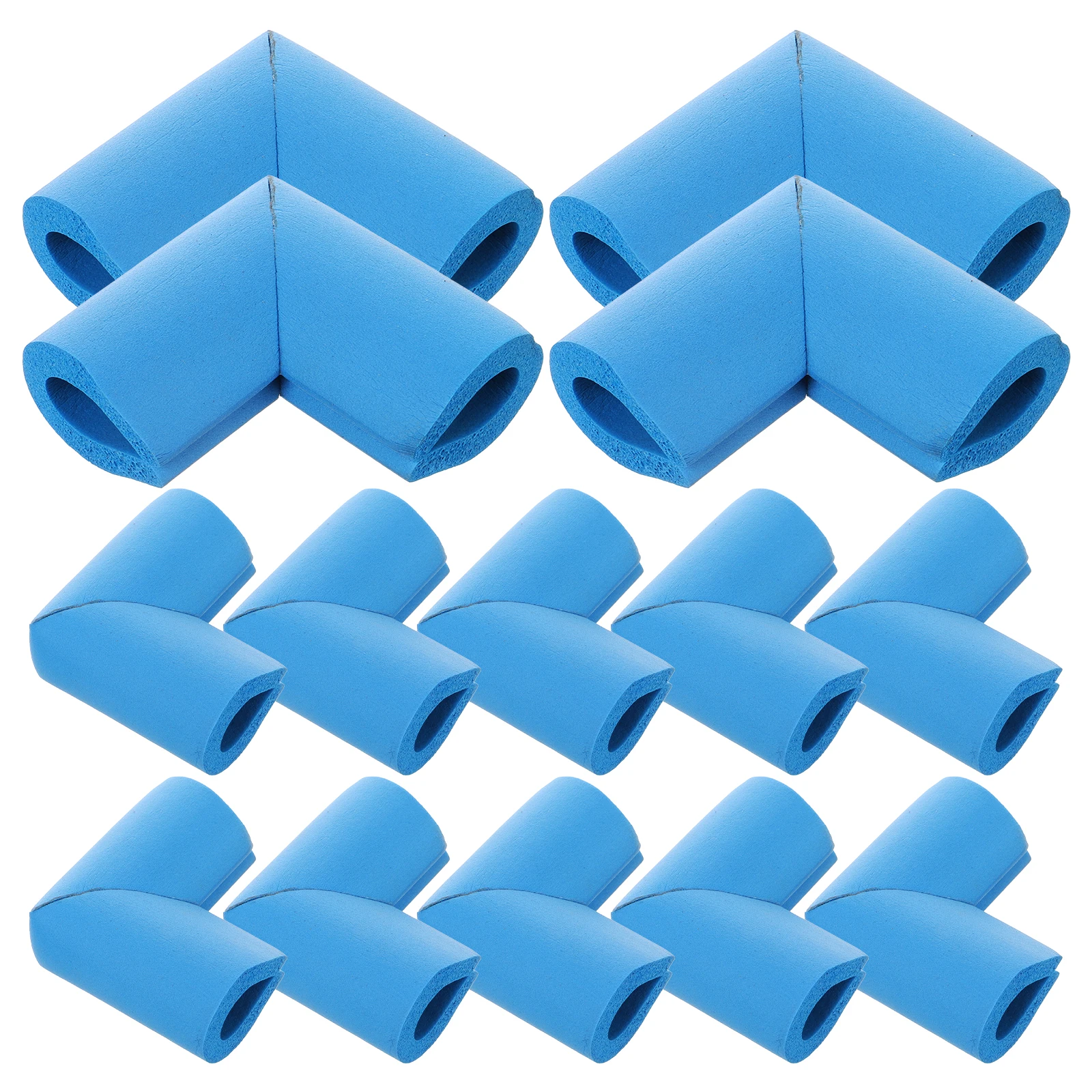 

12 Pcs Protective Corner Furniture Protectors Sky-blue Foam Anti-collision Guards Child