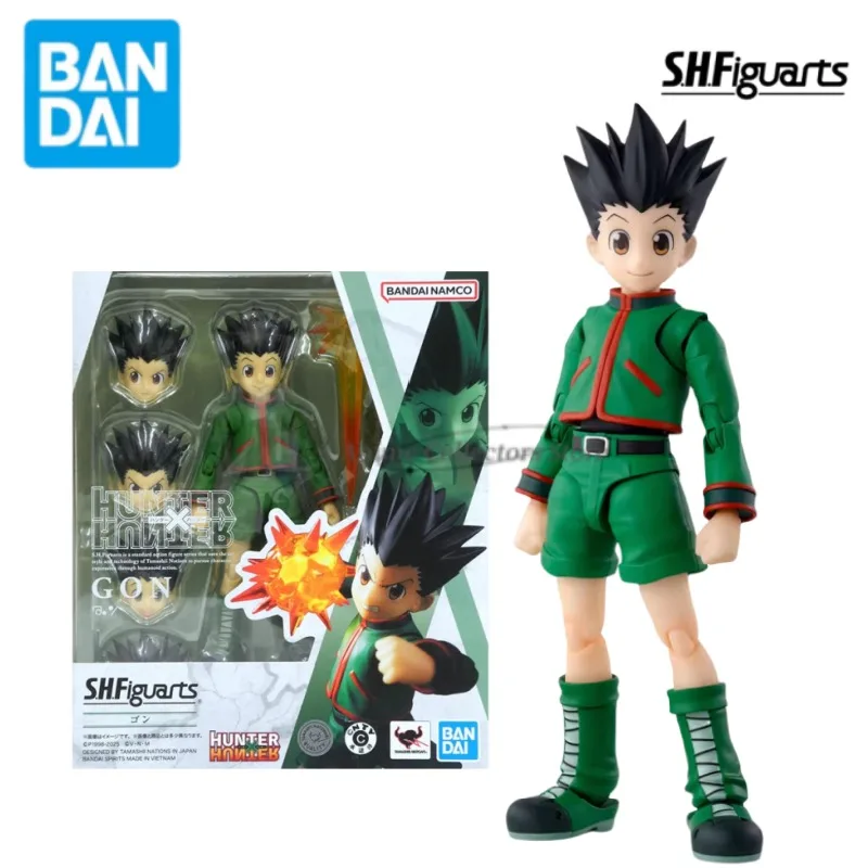 

100%Original BANDAI Hunter X Hunter S.H.Figuarts SHF Killua Zaoldyeck SHF GON FREECSS Anime Action Figure Model Collection Toys