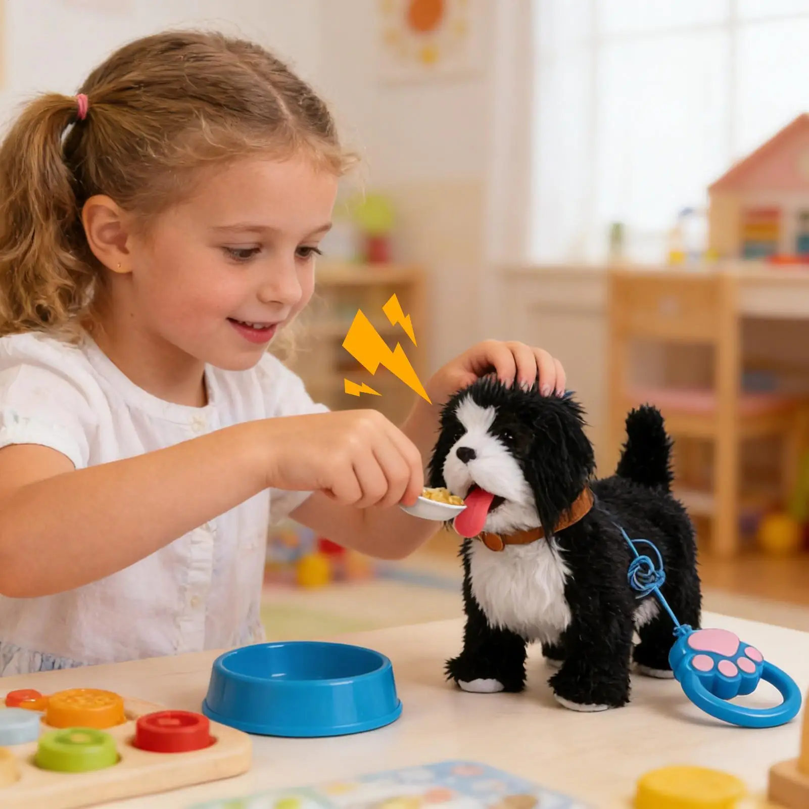 Robot Puppy Hond Interactieve robotpuppy Knuffel Realistisch elektronisch lopend blaffend huisdier Pratende honden voor kinderen, jongens, meisjes