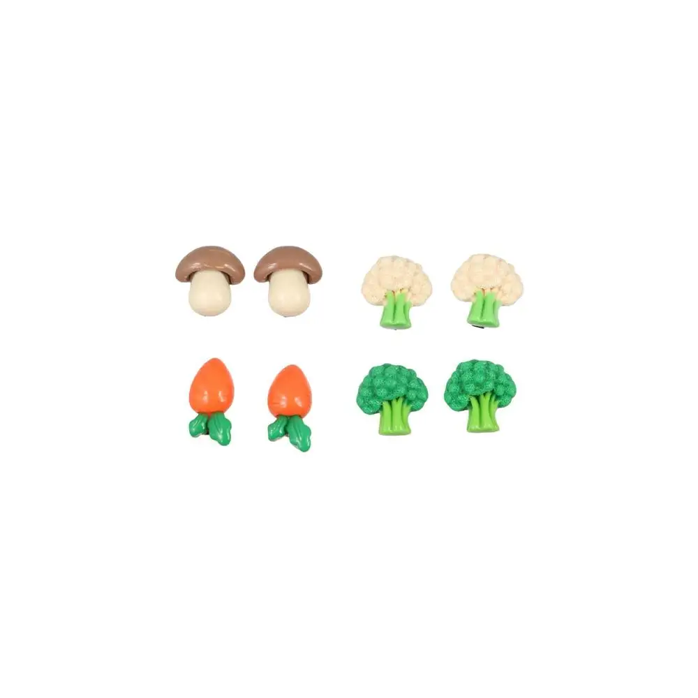 Creative Vegetable Simulated Food Hair Clip Carrot Geometry Fake Food Hairpin Duckbill Clip Broccoli Kids