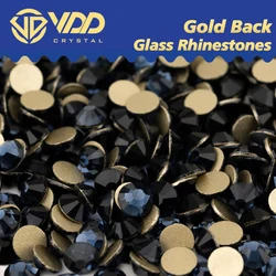 VDD 031 Montana High Quality SS4-SS20 Glass Rhinestones Crystal Gold Flatback Bright Stones For DIY Nail Art Crafts Decorations