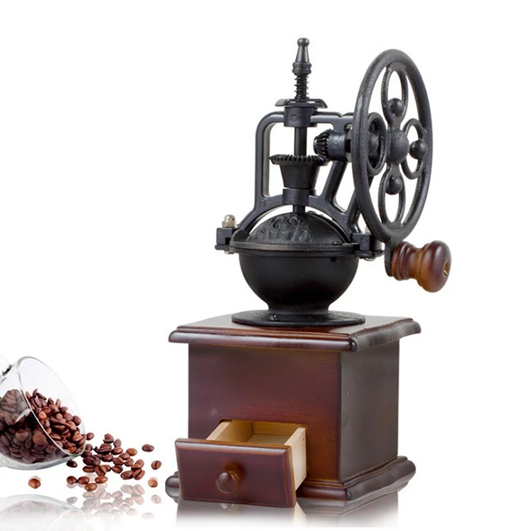 

Manual Easy Coffee Beans Grinder Classical Wooden Manual Coffee Grinder Coffee Bean Mill