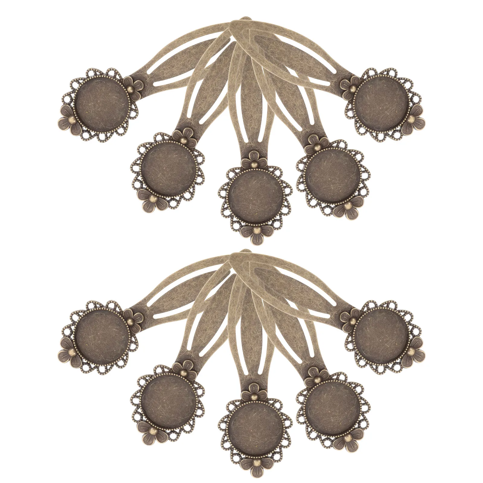 Marque-pages rétro en cuivre, 10 pièces, artisanat décoratif, marqueurs de lecture, porte-Page Vintage, cadeaux, marque-pages de guidage