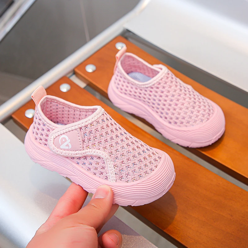 الأطفال حذاء كاجوال الهواء شبكة تنفس الاطفال أحذية رياضية لينة وحيد هوك حلقة الترفيه مرنة العصرية الاطفال حذاء مسطح 21-30 #2