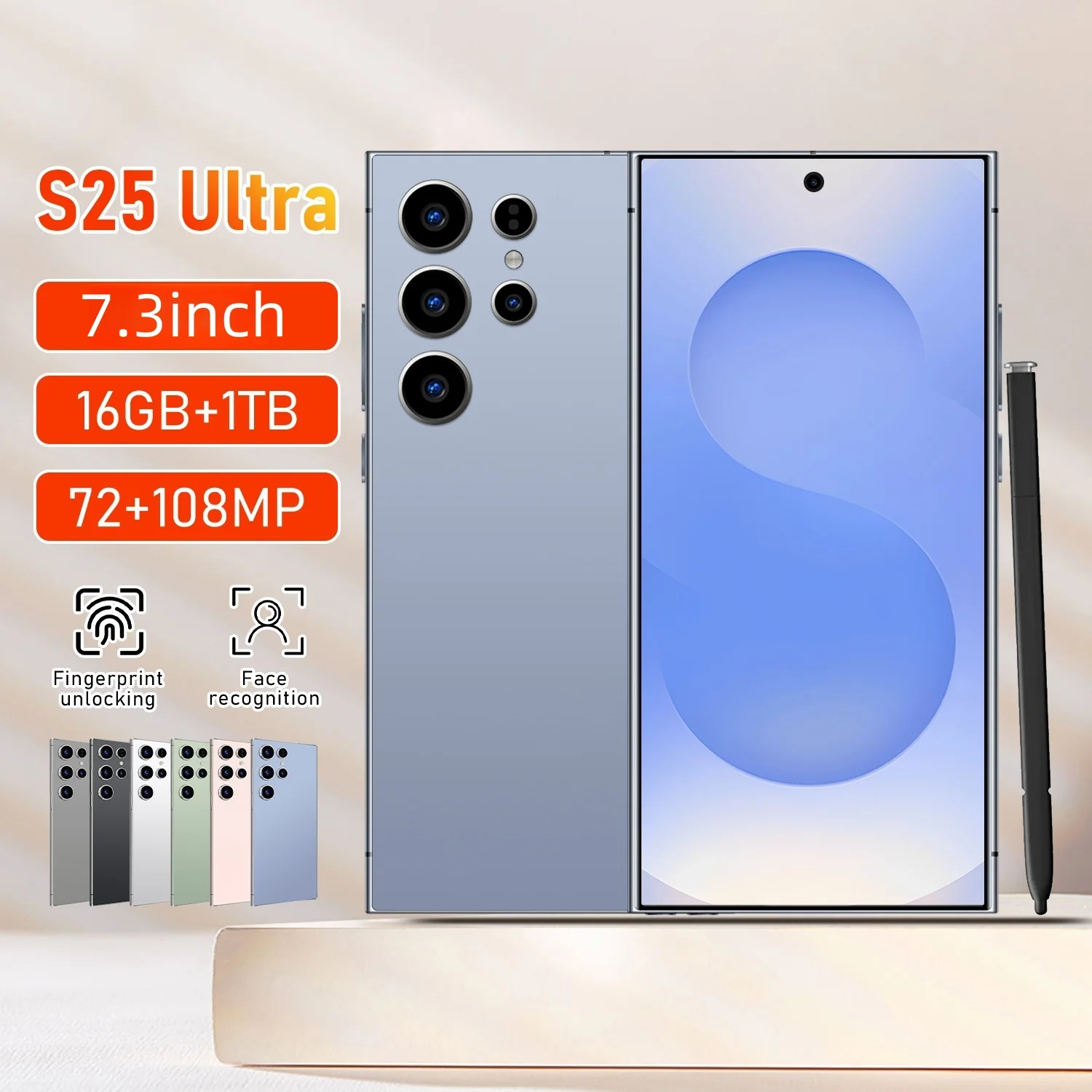 

HOT 2025 new S25 Ultra original intelligent 5G dual card dual standby Android 14 system global version 8000mAh battery