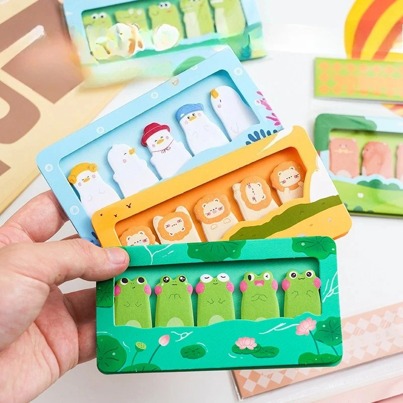 New 150sheets Animal Thumb Sticky Note Cute Cartoon Creative Index Sticky Ins High-value Message Post Memo Pad N Times Sticky