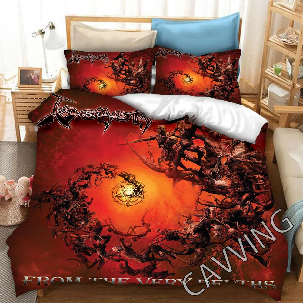 Venom Band 3D Printed Bedding Set Duvet Covers & Pillow Cases Comforter Quilt Cover (US/EU/AU Sizes)   L01