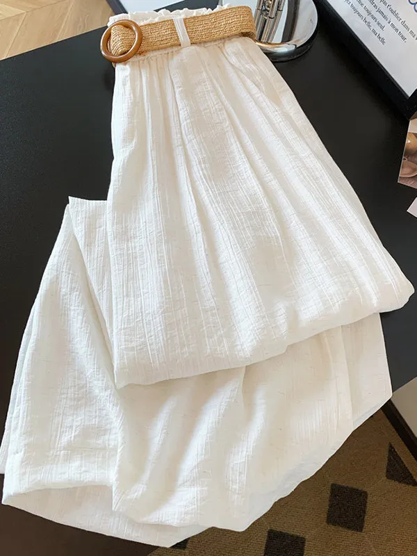 

High Waist Cotton Linen Wide Leg Pants Women's Casual Trousers Spring Summer New Sle Slimming Drapey Comfortable Faion