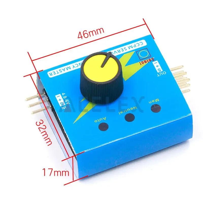 Servo Tester Gear Test CCPM Consistency Master Checker 3CH 4.8-6V with Indicator Light