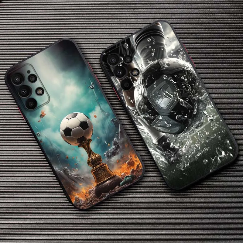 Fußball Coole Kunst für Samsung Galaxy A25 A24 A20 A16 A15 A14 A13 A12 A11 A17 A06 A05 A04 A23 A22 A21S Handyhülle Cover
