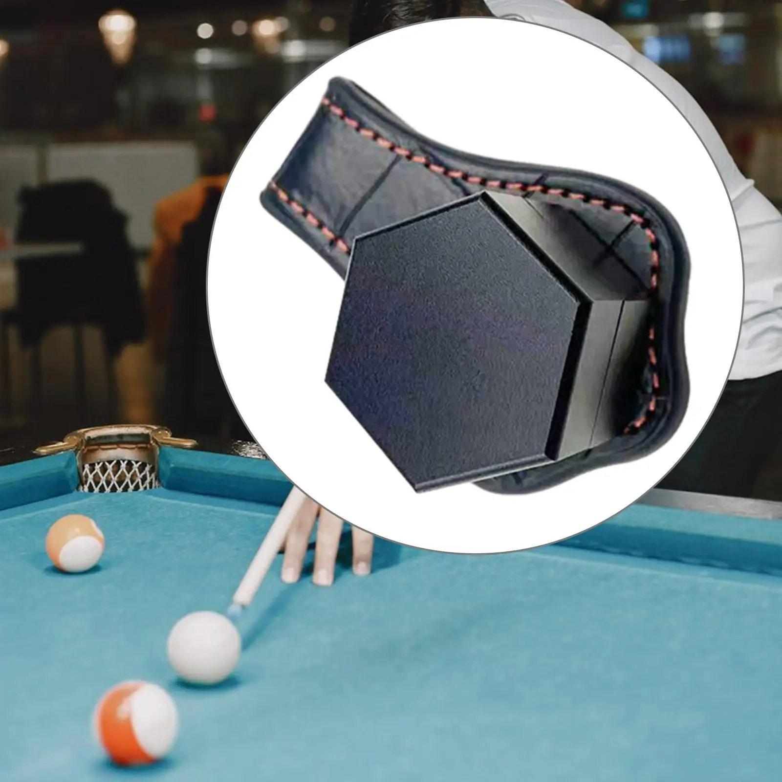 Magnetic Billiard Chalk Holder Mini Pool Cue Chalk Holder Cup Chalk Case Box