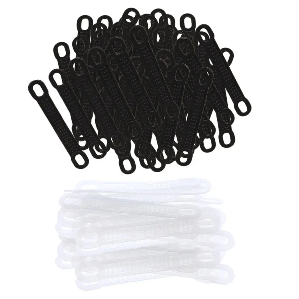 50PCS Non-Slip Elastic Clothes Hanger Grips