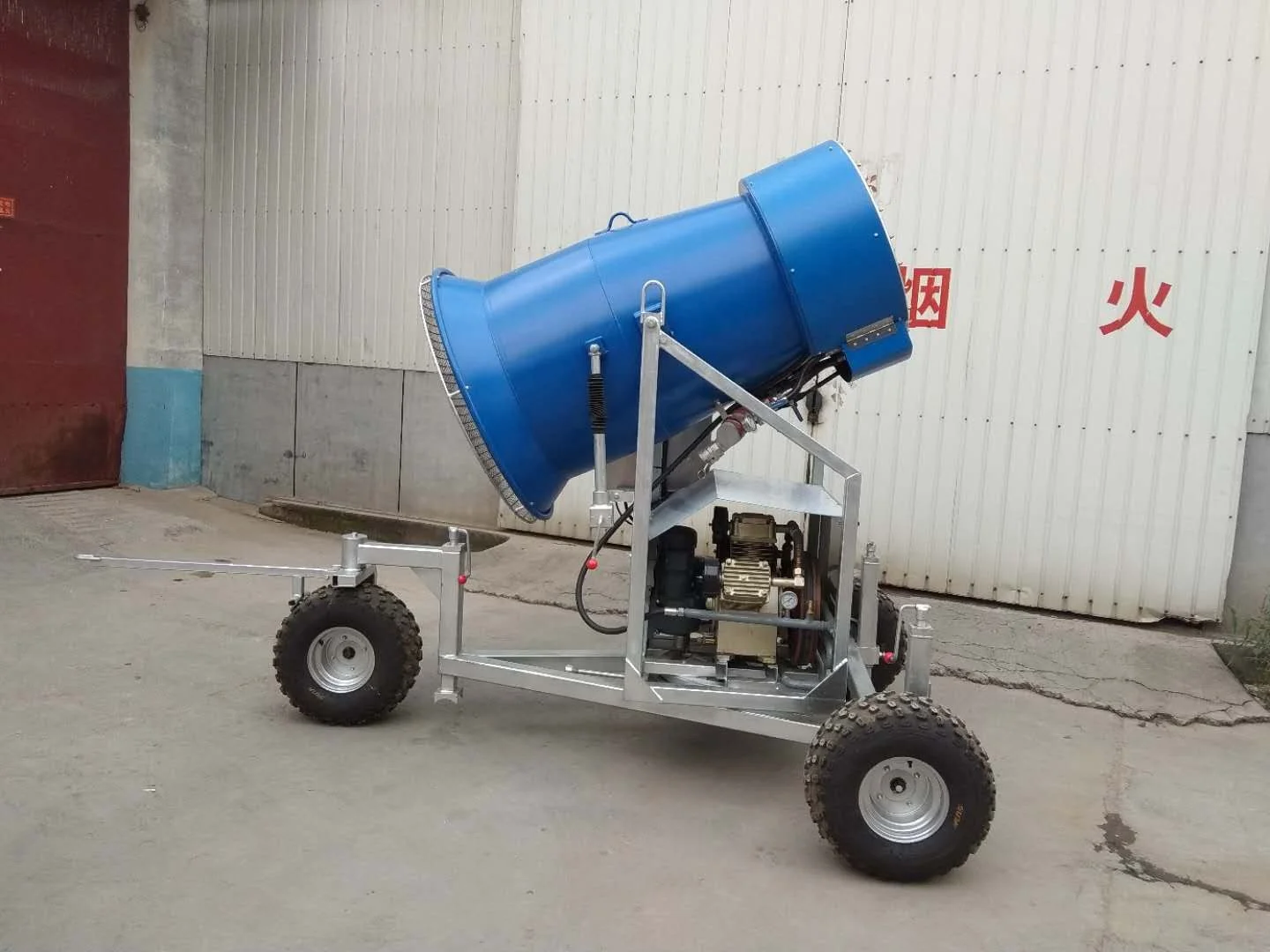 Commercial Ski Resort Artificial Snow Ice Maker Making Machine Cannon Fan Generator Shed view 3