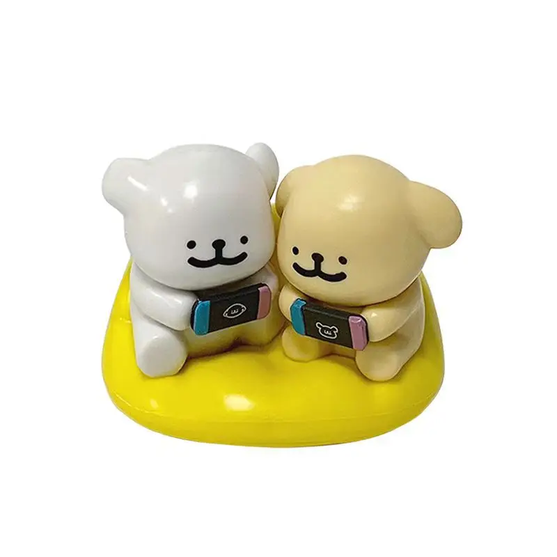 플레이이즘 6라인 강아지 피규어 블라인드 박스, 해피 스티커, 해피 시리즈 인형 데스크탑 장식품