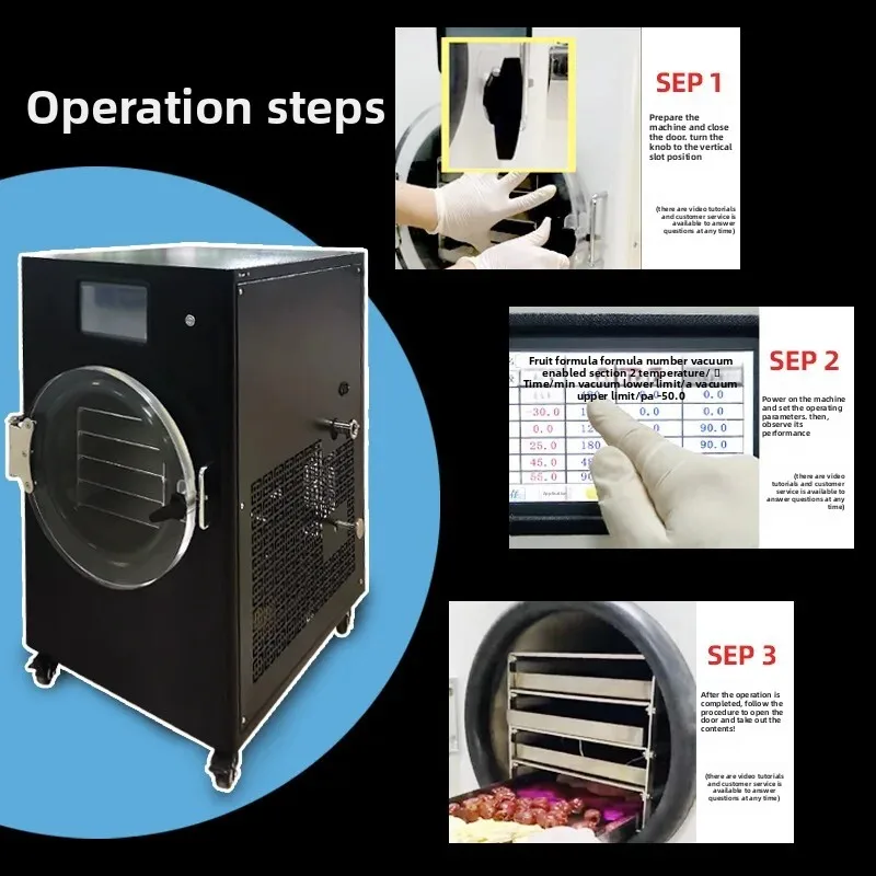 

Коммерческий сушильный аппарат для лиофилизатора 10-20 кг/24 часа, вакуумная цена, машина для сублимационной сушки небольшой емкости