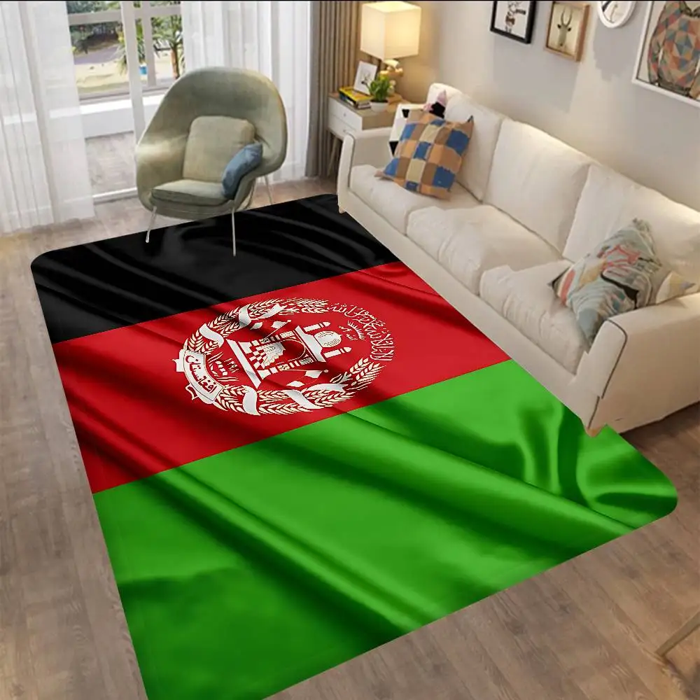 Afghan Afghanistan Flag Door Mat Washable Non-Slip Living Room Sofa Chairs Area Mat Kitchen Doormat Area Rug