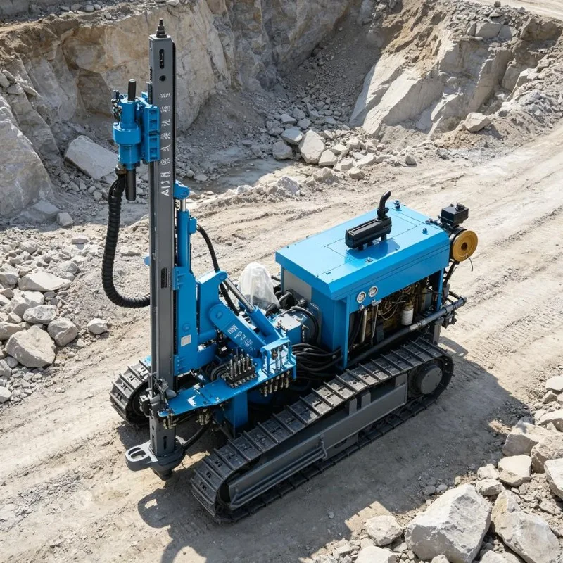 Portable Crawler DTH Borehole Drilling Equipment Hydraulic Rotary Mine Rig Machine Customized for Geological Exploration
