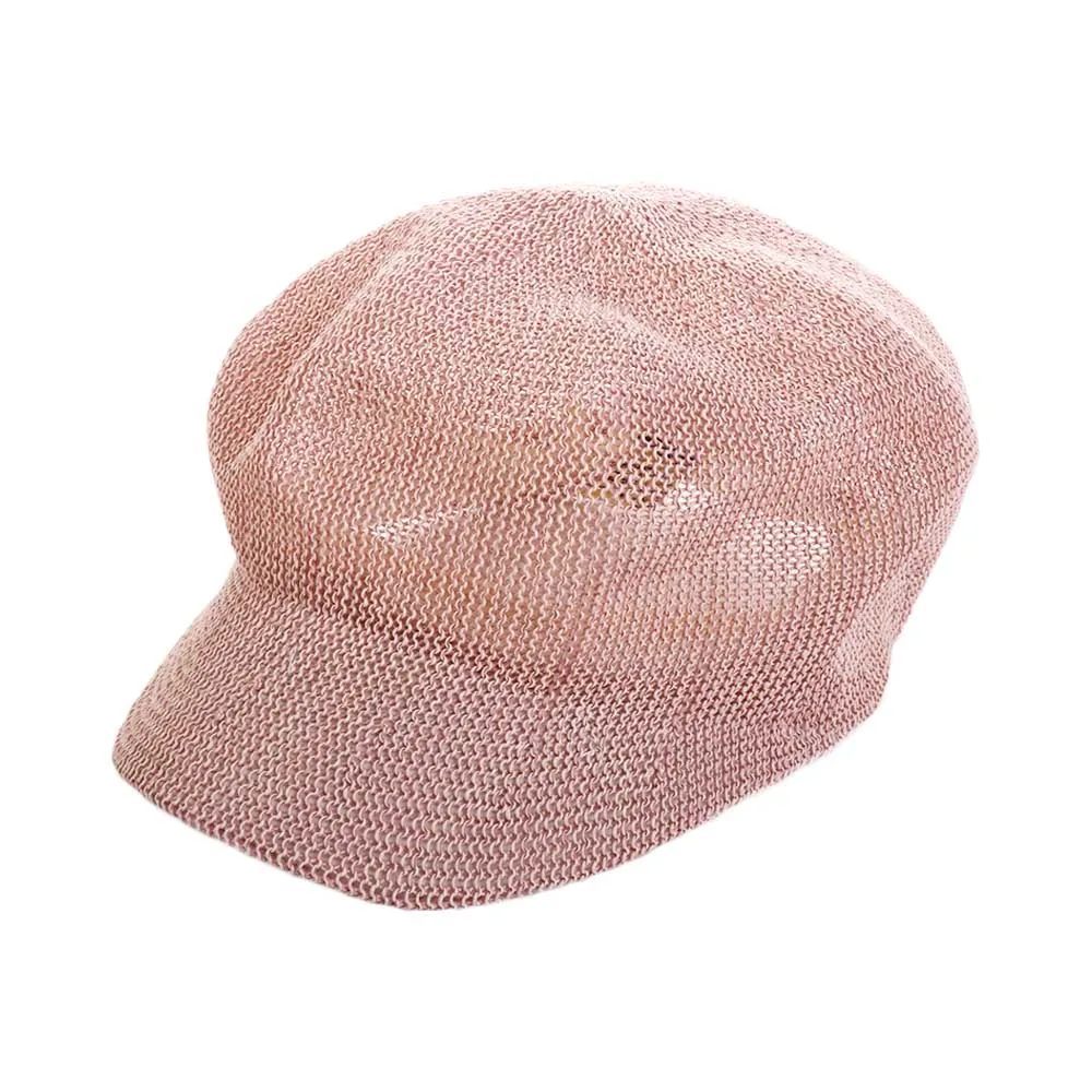 

Breathable Literary All-match Retro Girl Straw Navy Hat Women Mesh Berets Korean Style Octagonal Hat Painter Cap