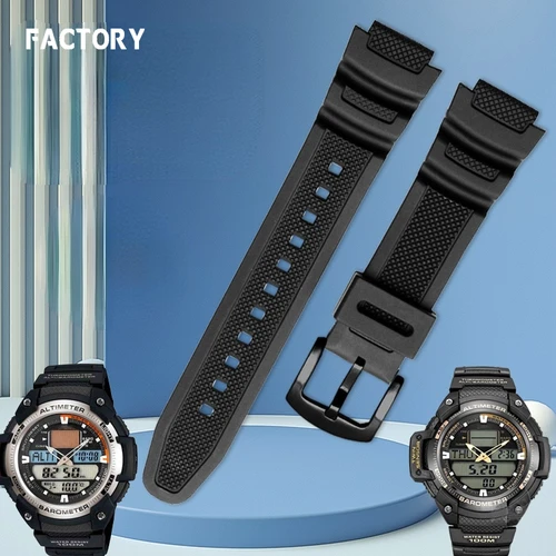 Imagen 1 del producto Adecuado para Casio SGW-300/400/500 MCW-200H accesorios de correa de reloj de silicona de resina masculina