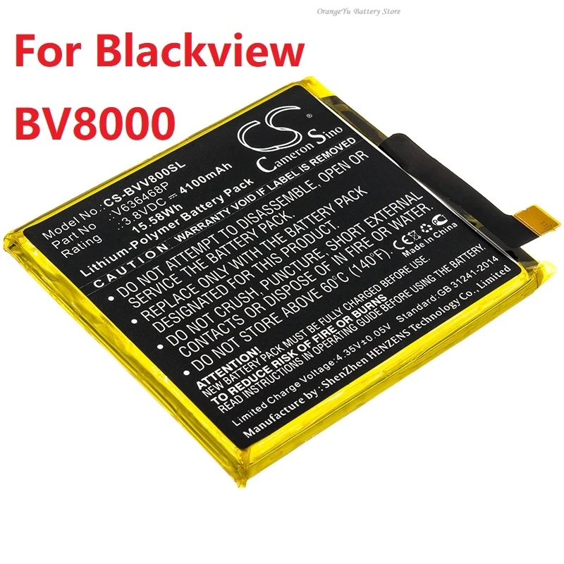 Cameron Sino Mobile, SmartPhone Battery for Blackview V636468P BV8000, LiSP426483SHHTT A96, Li515876PHTT BV6600 +TOOLS KIT