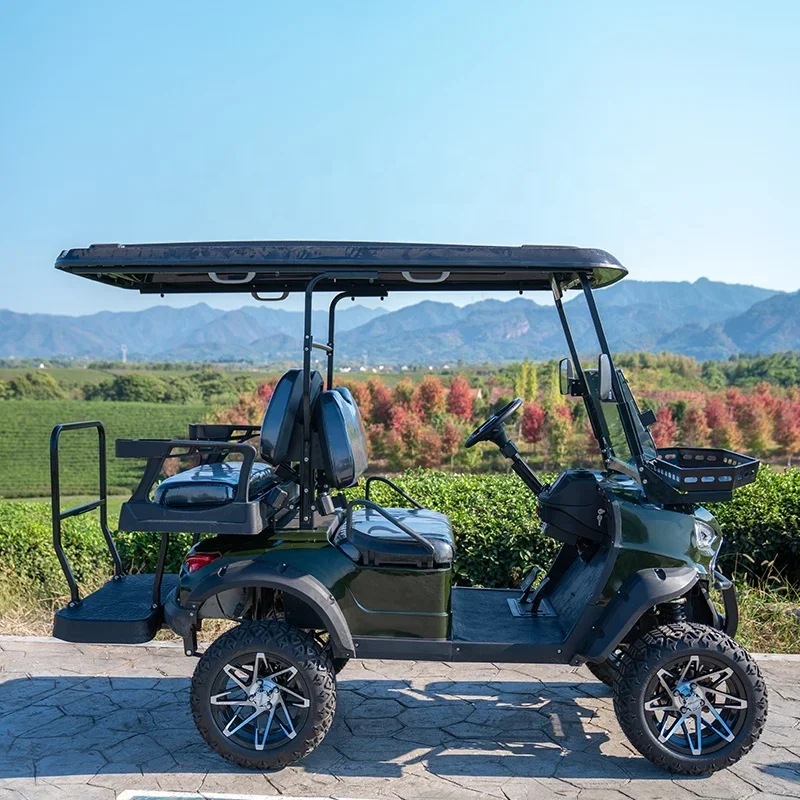 Popular 4 Seater Street Legal Off Road Sightseeing Hunting Electric Golf Carts For Adults